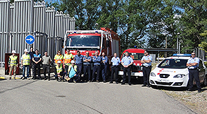 Imagen, tras realizar un simulacro