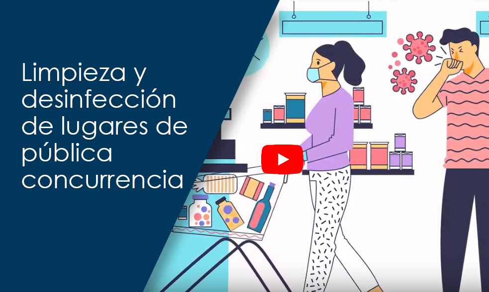 Limpieza y desinfección de lugares de pública concurrencia